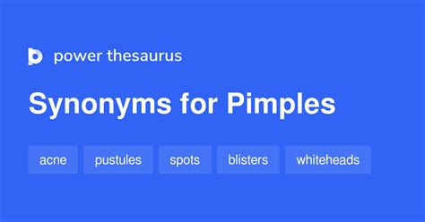 pimple synonym|words that sound like pimple.